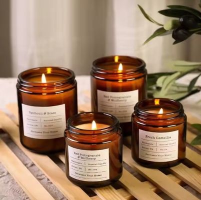 100ml 150ml 200ml Empty Glass Candle Jars